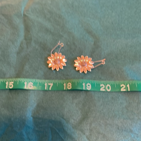 Silver Earring Set of 6 mixed material set. Receive all six pair in purchase. - Picture 4 of 7